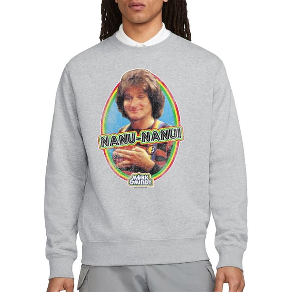 Mork And Mindy Unisex Adult Nanu Nanu Sweatshirt