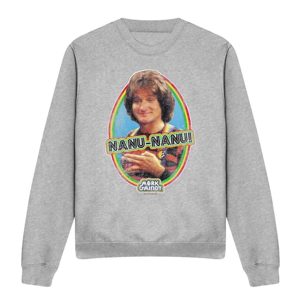 Mork And Mindy Unisex Adult Nanu Nanu Sweatshirt