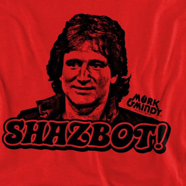 Mork And Mindy Unisex Adult Shazbot Sweatshirt