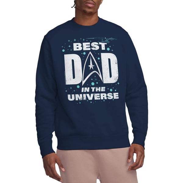 Star Trek Unisex Adult Best Dad in the Universe Fathers Day Sweatshirt
