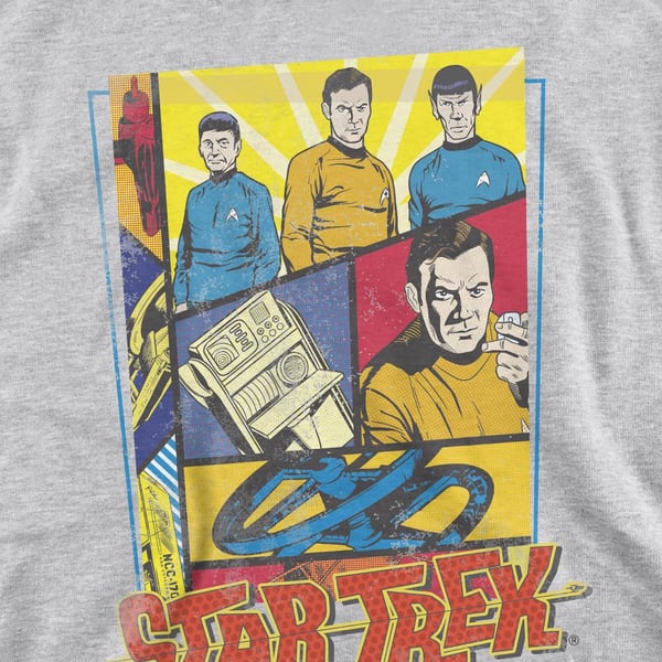 Star Trek Unisex Adult Vintage Collage Sweatshirt