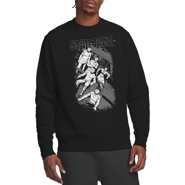 Star Trek Unisex Adult Tilted Bridge Retro Sweatshirt
