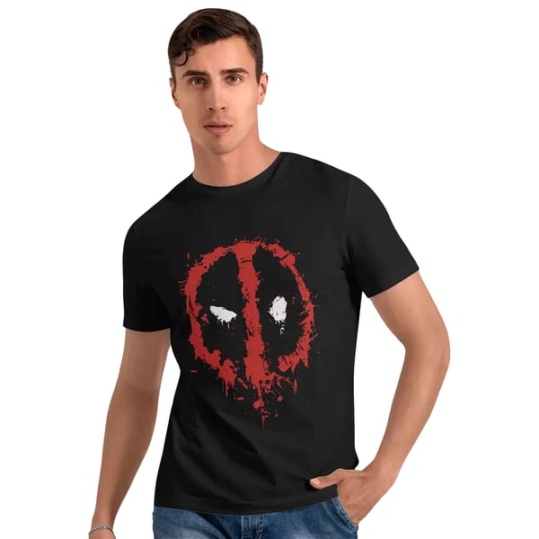 Deadpool T-shirt med logo til mænd