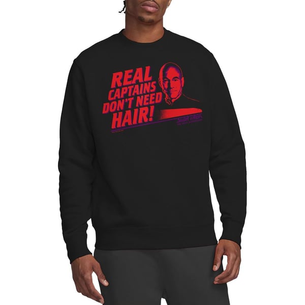 Star Trek Unisex Adult Real Captain Sweatshirt