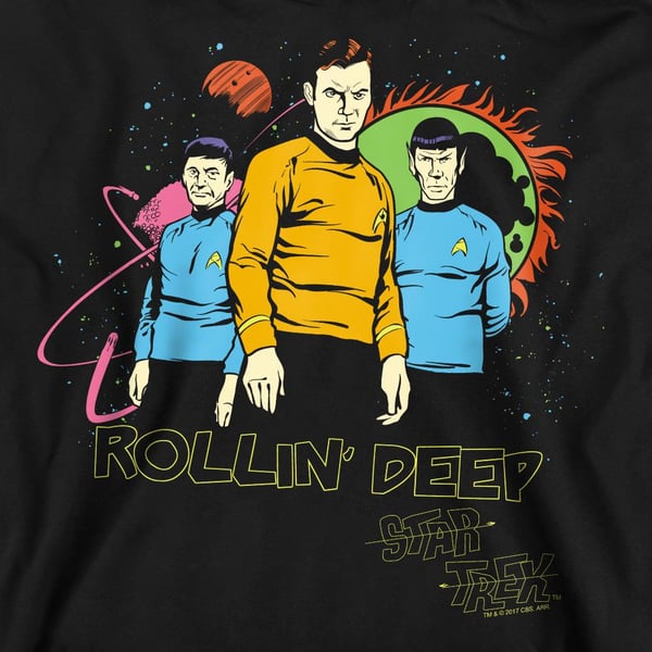 Star Trek Unisex Adult Rollin Deep Sweatshirt