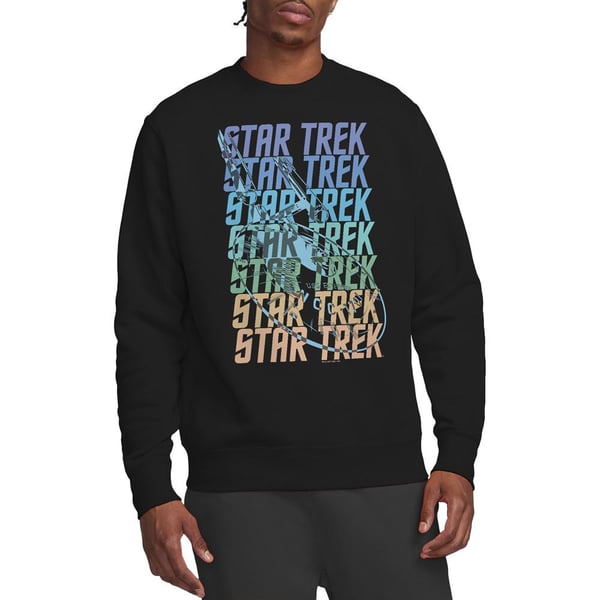 Star Trek Unisex Adult Enterprise Multi Logo Sweatshirt