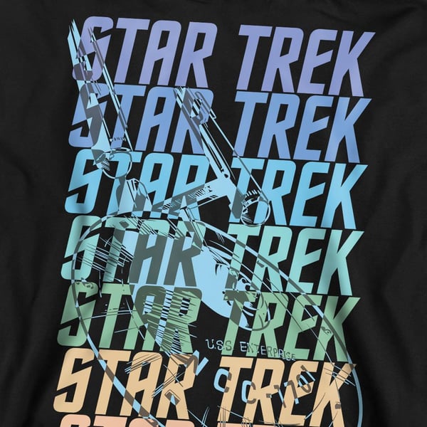 Star Trek Unisex Adult Enterprise Multi Logo Sweatshirt