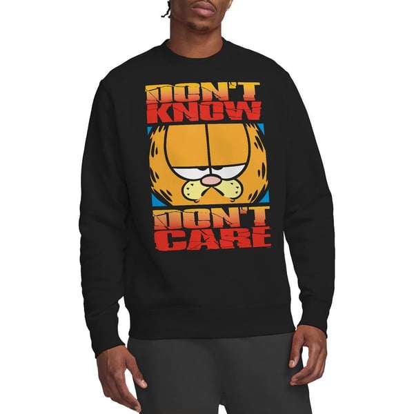 Garfield Unisex Adult Don´t Know Don´t Care Sweatshirt