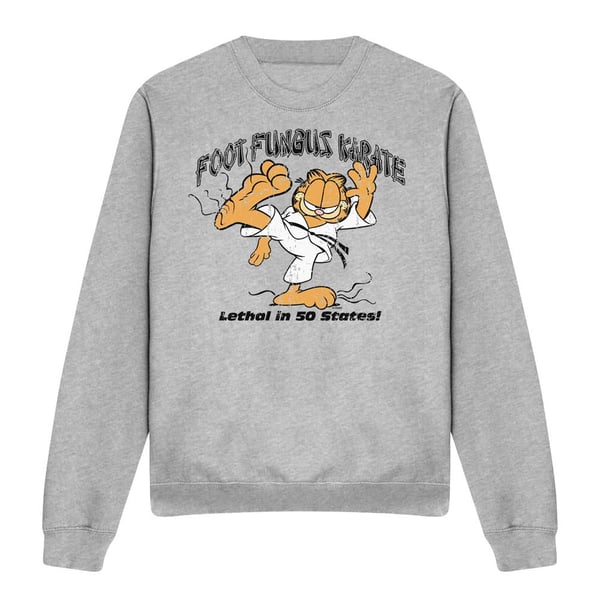 Garfield Unisex Adult Foot Fungus Karate Sweatshirt