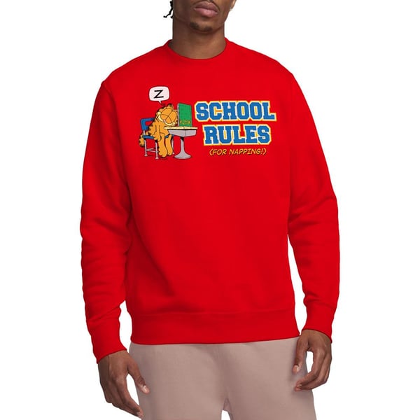 Garfield Unisex Adult School Rules Sweatshirt