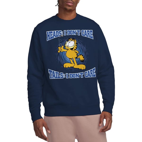 Garfield Unisex Adult Heads Or Tails Sweatshirt