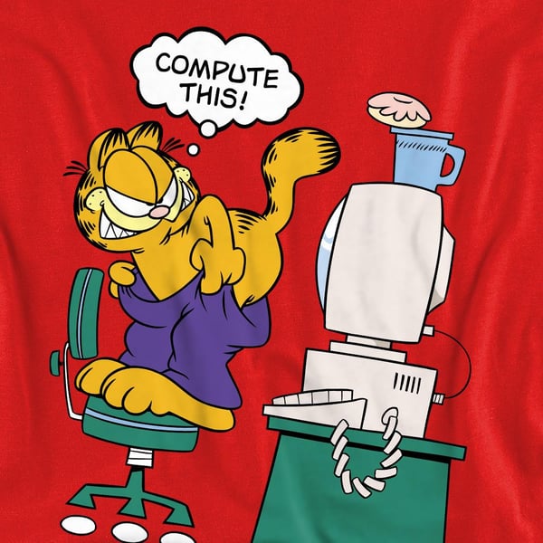 Garfield Unisex Adult Compute This Sweatshirt