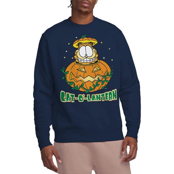 Garfield Unisex Adult Cat O Lantern Sweatshirt