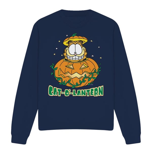 Garfield Unisex Adult Cat O Lantern Sweatshirt