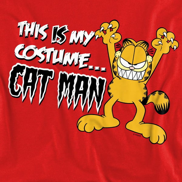 Garfield Unisex Adult Cat Man Sweatshirt