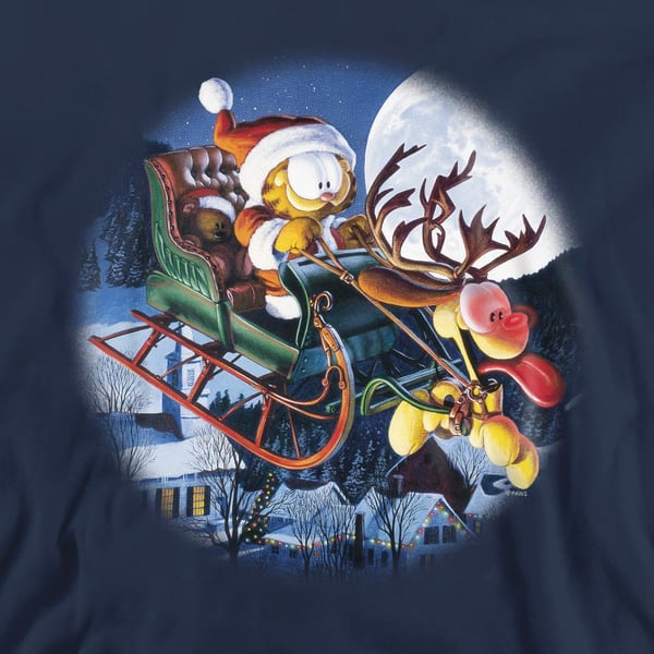 Garfield Unisex Adult Moonlight Ride Sweatshirt