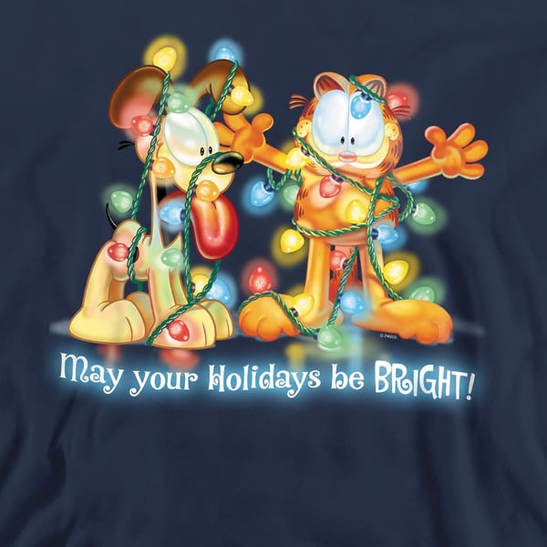 Garfield Unisex Adult Bright Holidays Sweatshirt