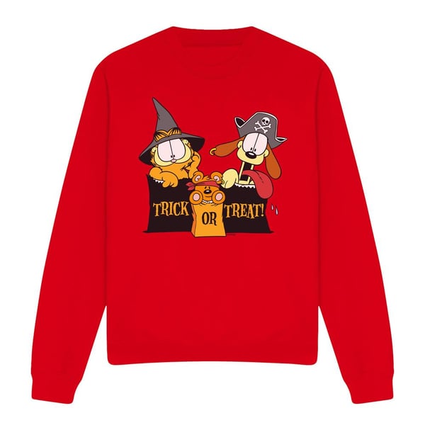 Garfield Unisex Adult Trick Or Treat Sweatshirt