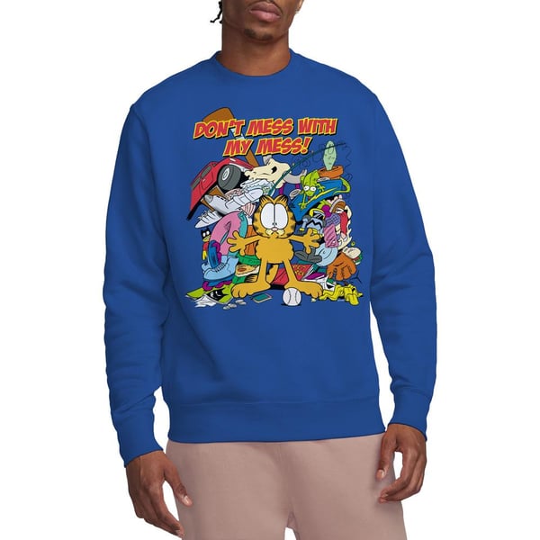 Garfield Unisex Adult My Mess Sweatshirt