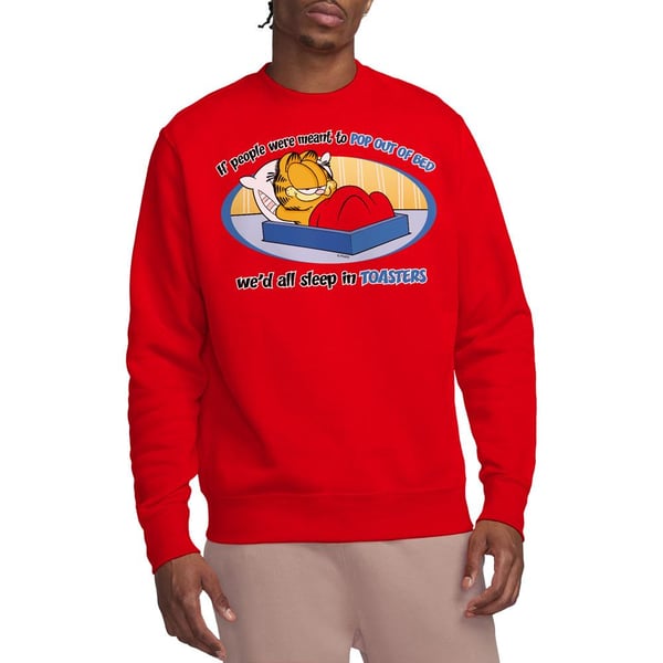 Garfield Unisex Adult Pop Out Of Bed Sweatshirt