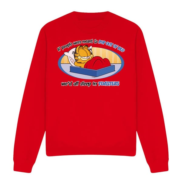Garfield Unisex Adult Pop Out Of Bed Sweatshirt