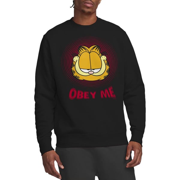 Garfield Unisex Adult Obey Me Sweatshirt