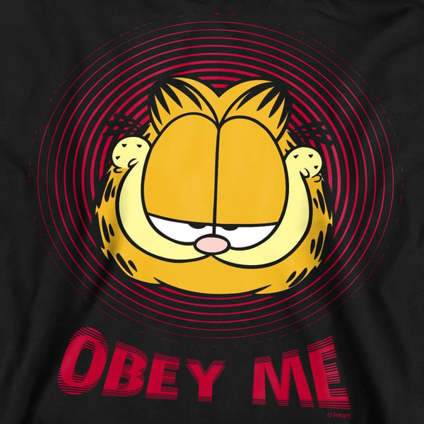 Garfield Unisex Adult Obey Me Sweatshirt