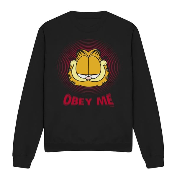 Garfield Unisex Adult Obey Me Sweatshirt
