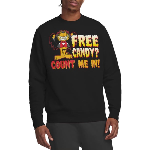 Garfield Unisex Adult Count Me In Sweatshirt