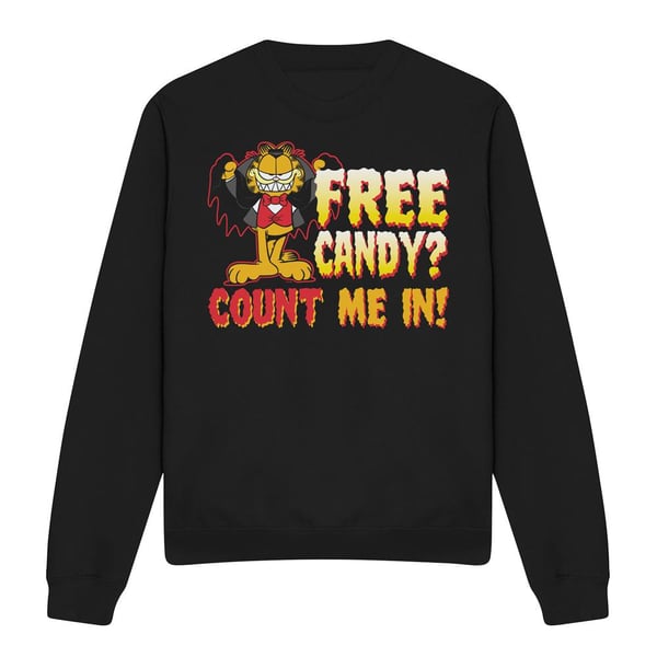 Garfield Unisex Adult Count Me In Sweatshirt