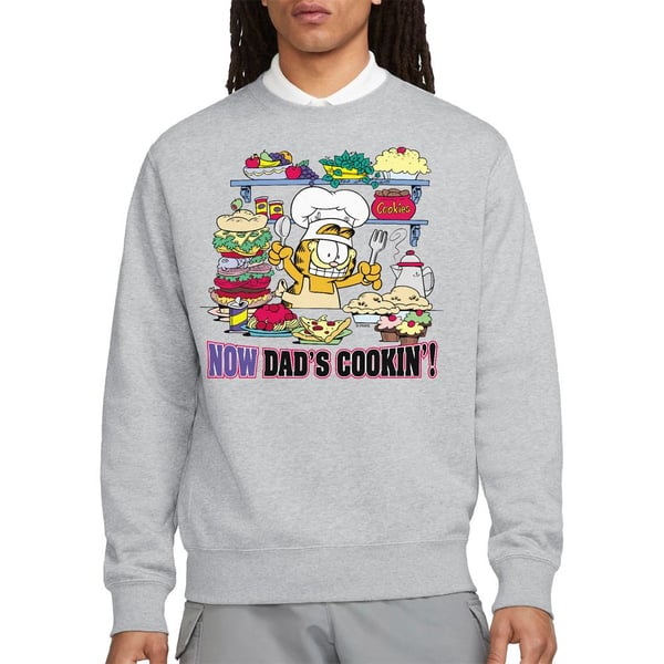 Garfield Unisex Adult Now Dad´s Cooking Sweatshirt