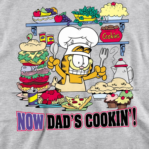 Garfield Unisex Adult Now Dad´s Cooking Sweatshirt