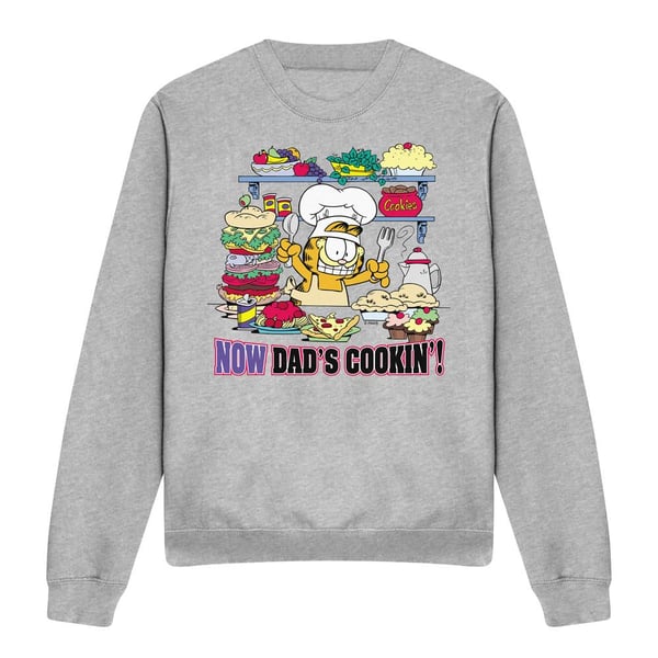 Garfield Unisex Adult Now Dad´s Cooking Sweatshirt