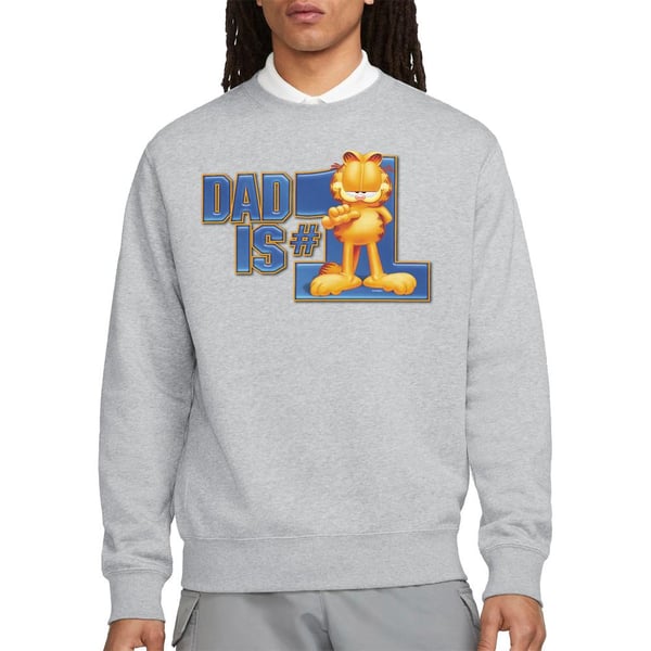 Garfield Unisex Adult Dad Is Number One Sweatshirt