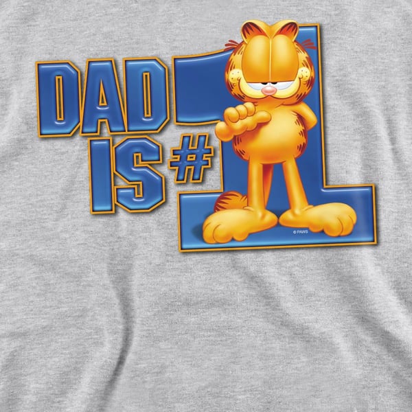 Garfield Unisex Adult Dad Is Number One Sweatshirt