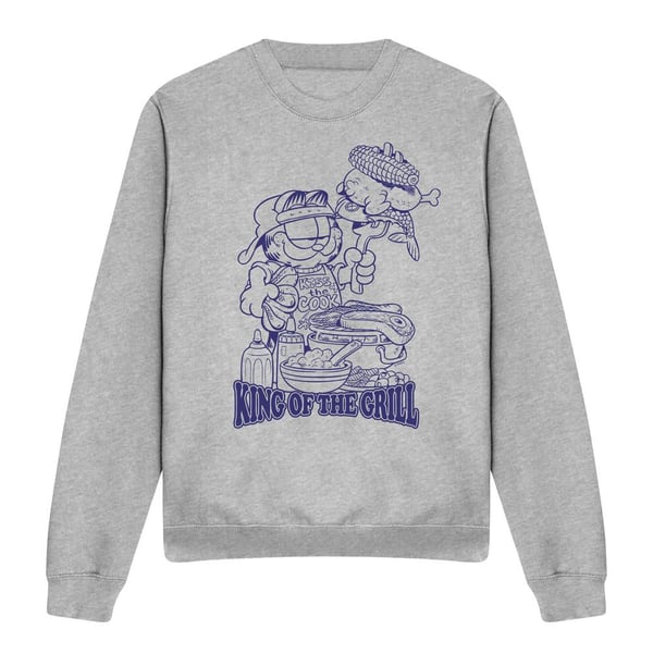 Garfield Unisex Adult King Of The Grill Sweatshirt