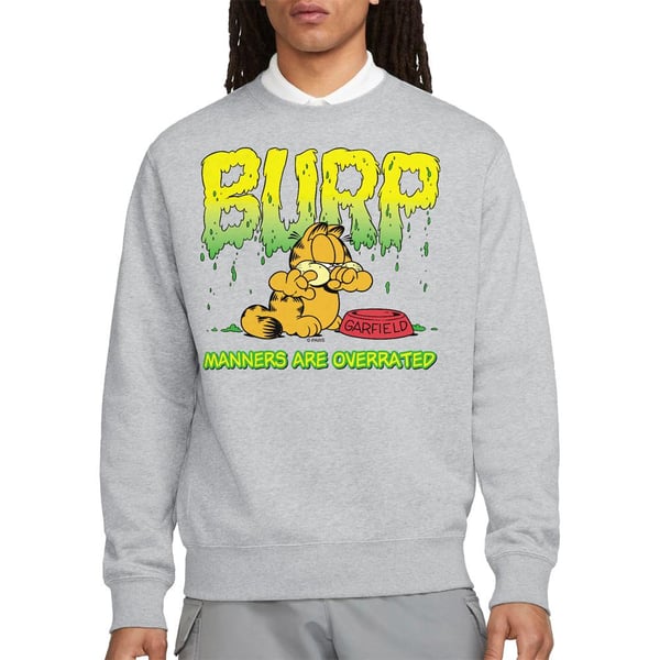 Garfield Unisex Adult Manners Sweatshirt