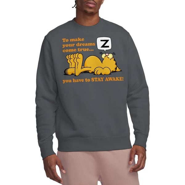Garfield Unisex Adult Stay Awake Sweatshirt