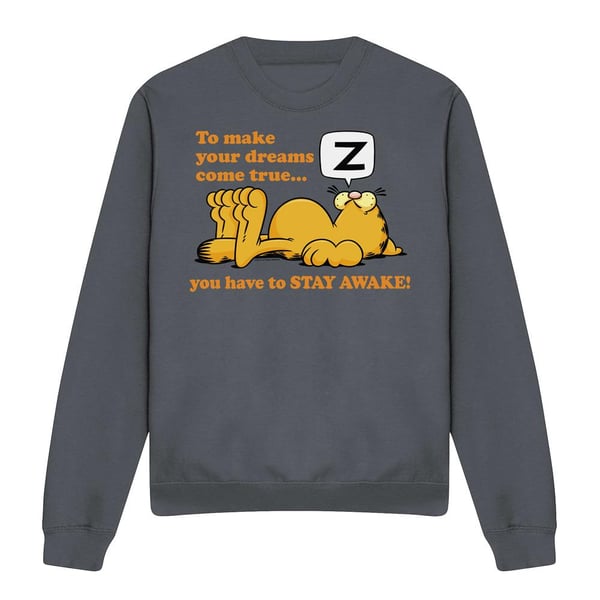 Garfield Unisex Adult Stay Awake Sweatshirt