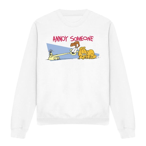 Garfield Unisex Adult Annoy Someone Sweatshirt