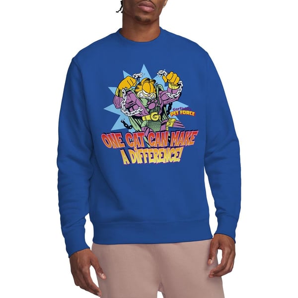 Garfield Unisex Adult Make A Difference Sweatshirt