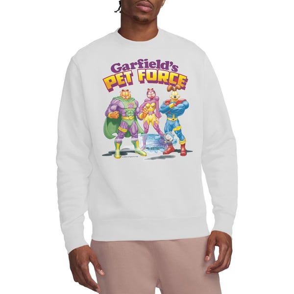 Garfield Unisex Adult Heroes Await Sweatshirt
