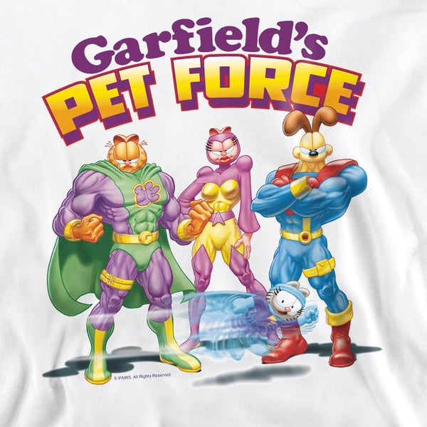 Garfield Unisex Adult Heroes Await Sweatshirt