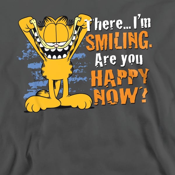 Garfield Unisex Adult Smiling Sweatshirt