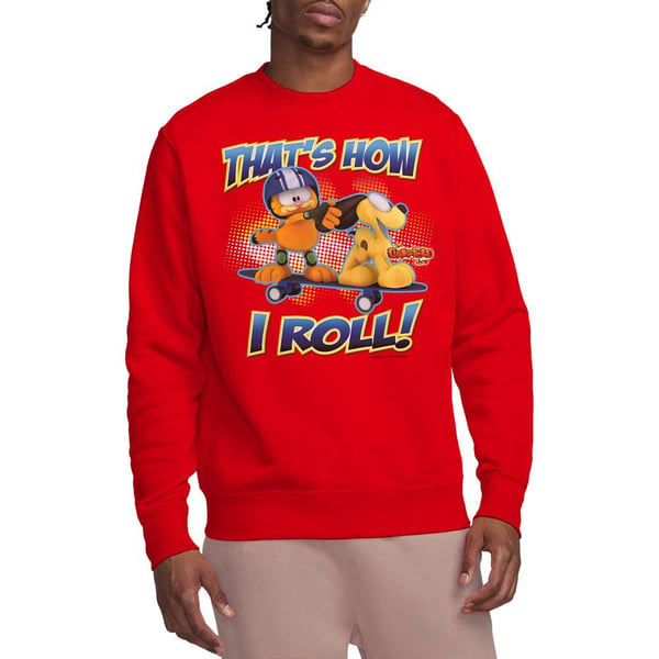 Garfield Unisex Adult How I Roll Sweatshirt