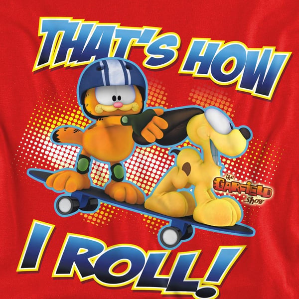 Garfield Unisex Adult How I Roll Sweatshirt