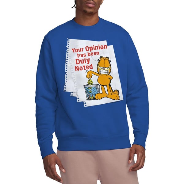 Garfield Unisex Adult Duly Noted Sweatshirt