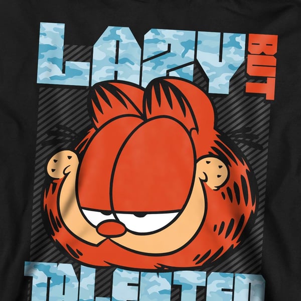 Garfield Unisex Adult Lazy But Talented Sweatshirt