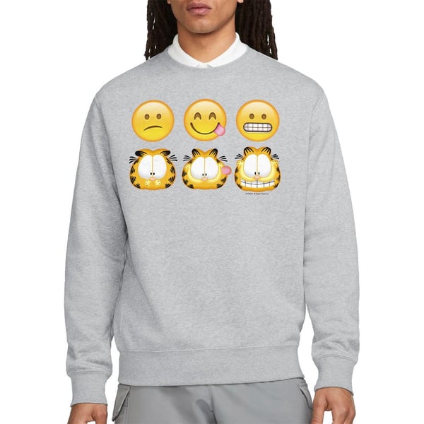 Garfield Unisex Adult Emoji Sweatshirt