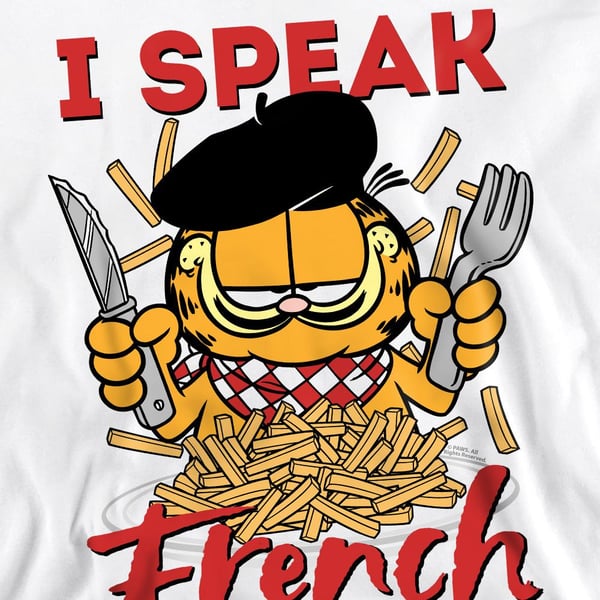 Garfield Unisex Adult Speaking Love Sweatshirt